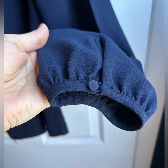 Navy Wrap-style Blouse - J. Crew - Size 4 - Picture 5 of 7
